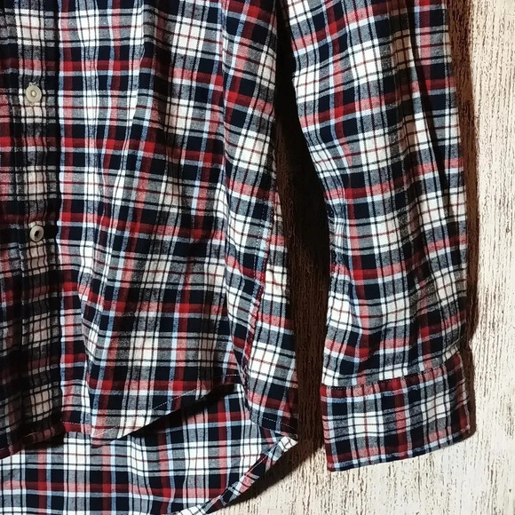 Tommy Hilfiger men's plaid flannel cotton/elastin classic fit button down medium - Picture 8 of 14